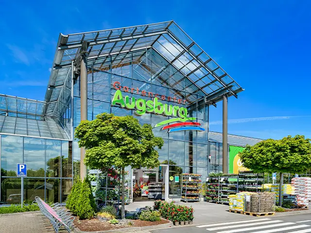 Gartencenter Augsburg in Schwerte von außen